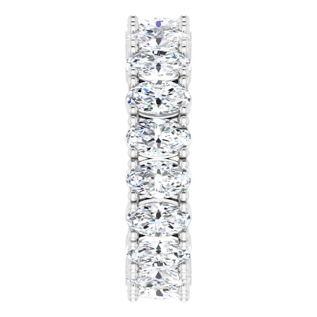 4.20 ct. Oval Diamond Eternity Band-VIRABYANI