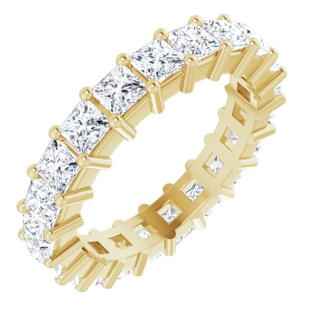 3.78 ct. Princess Diamond Eternity Band-VIRABYANI