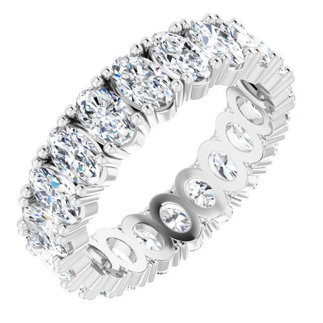 4.20 ct. Oval Diamond Eternity Band-VIRABYANI