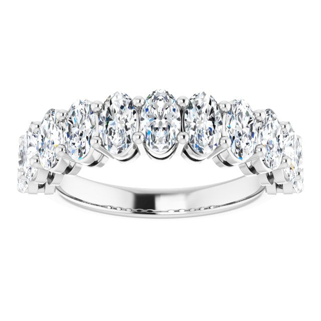 2.31 ct. Oval Cut Diamond Wedding Band-VIRABYANI