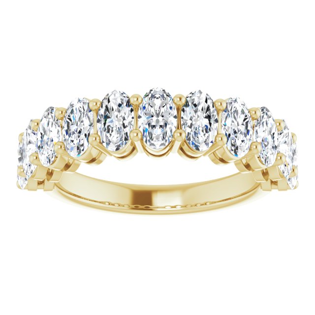 2.31 ct. Oval Cut Diamond Wedding Band-VIRABYANI