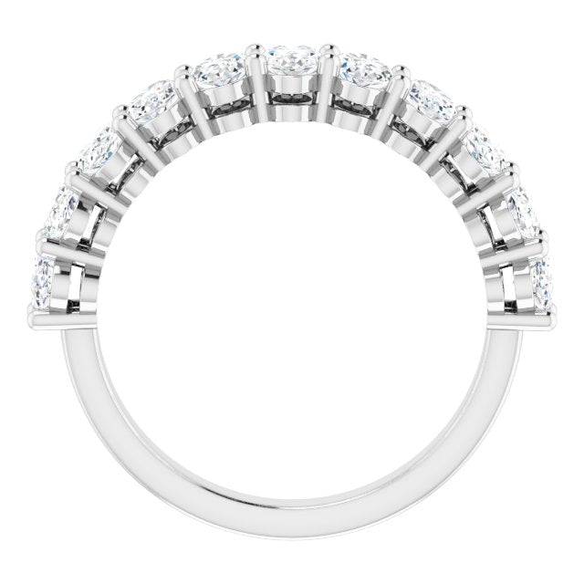 2.31 ct. Oval Cut Diamond Wedding Band-VIRABYANI