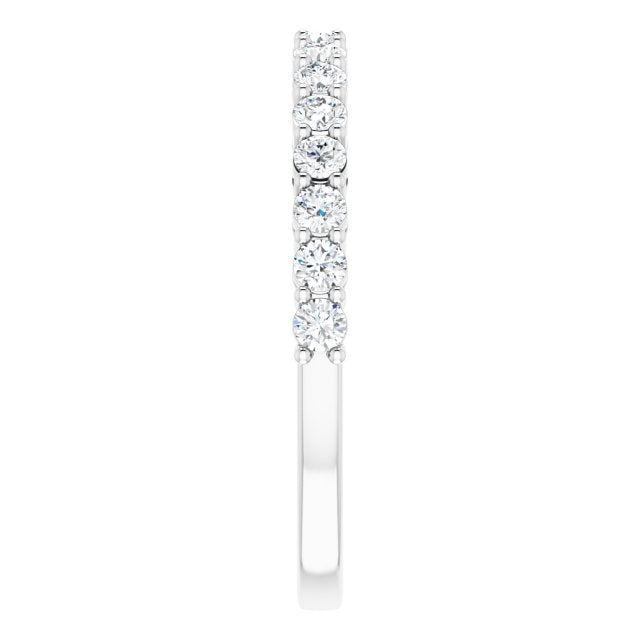 0.48 ct. Round Cut Diamond Wedding Band-VIRABYANI