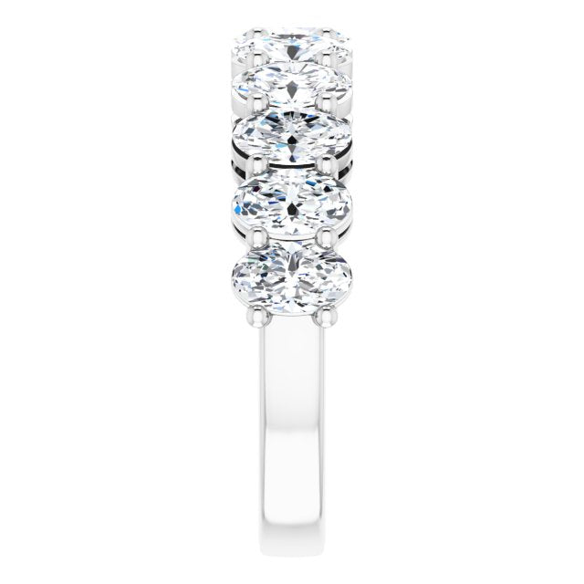 2.31 ct. Oval Cut Diamond Wedding Band-VIRABYANI