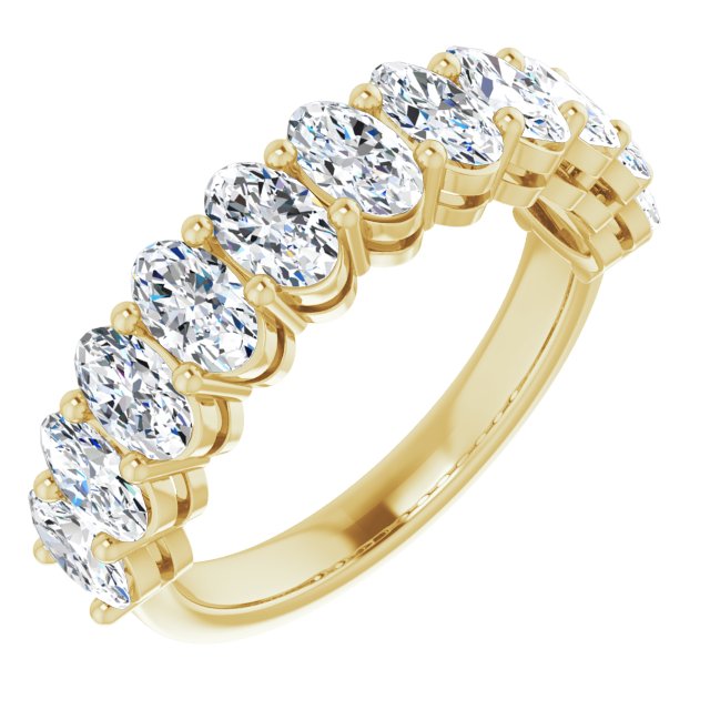 2.31 ct. Oval Cut Diamond Wedding Band-VIRABYANI