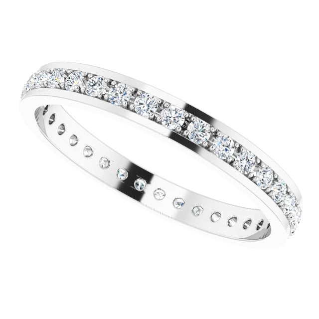 0.50 ct. Round Diamond Eternity Band-VIRABYANI