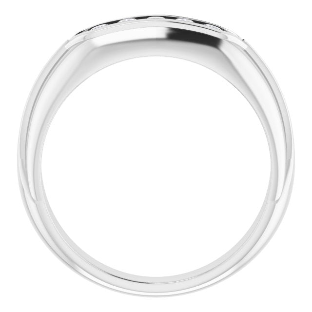 0.30 ctw Channel Set Round Diamond Men's Ring-in 14K/18K White, Yellow, Rose Gold and Platinum - Christmas Jewelry Gift -VIRABYANI