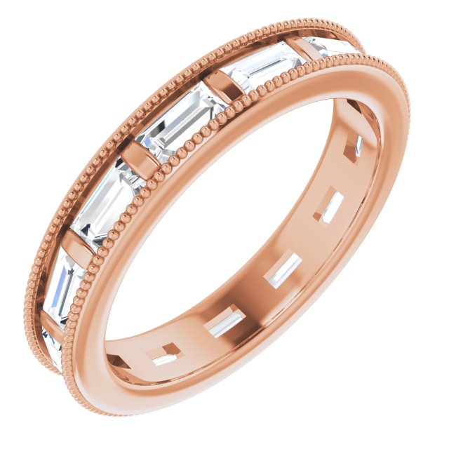 1.82 ct. Straight Baguette Diamond Eternity Band-VIRABYANI