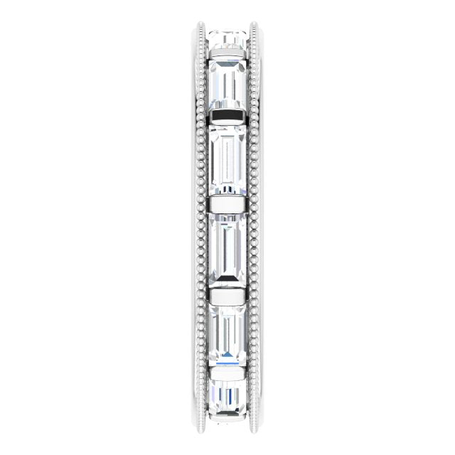 1.82 ct. Straight Baguette Diamond Eternity Band-VIRABYANI