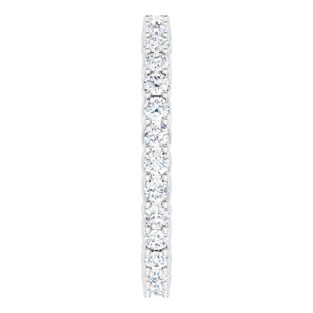 0.93 ct. Shared Prong Round Diamond Eternity Band-VIRABYANI