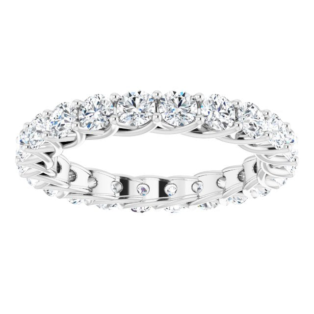 2.20 ct. Round Diamond Trellis Eternity Band-VIRABYANI