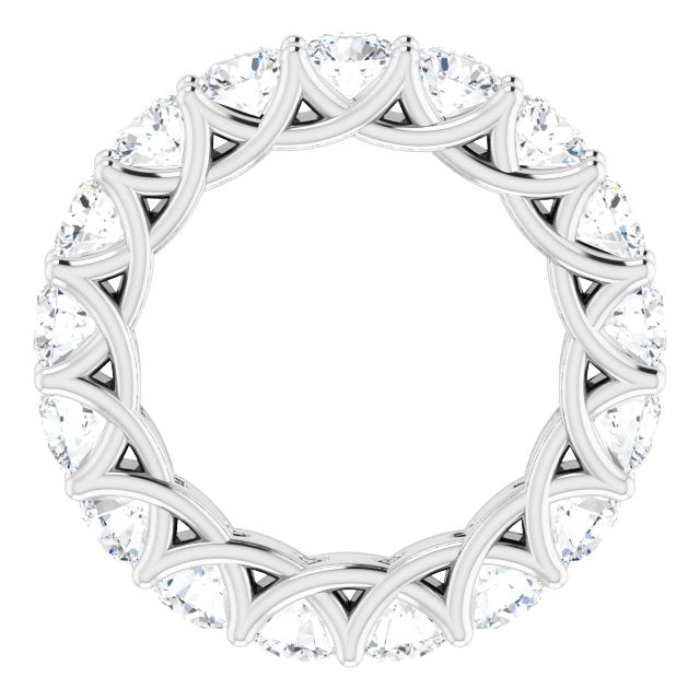 5.61 ct. Round Diamond Eternity Band-VIRABYANI