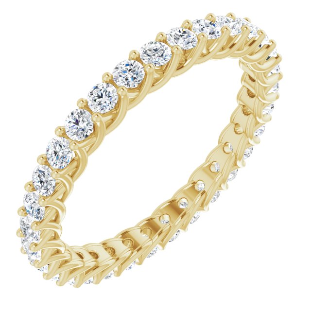 0.93 ct. Shared Prong Round Diamond Eternity Band-VIRABYANI