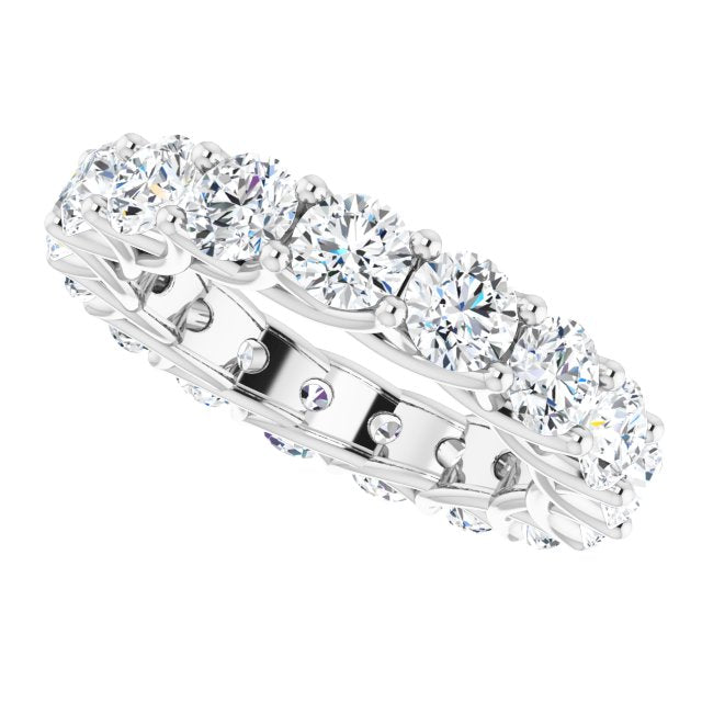 5.61 ct. Round Diamond Eternity Band-VIRABYANI