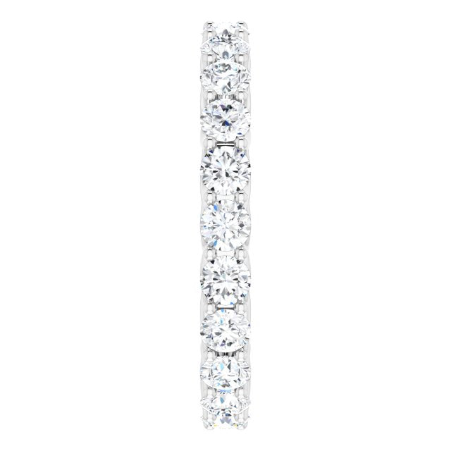 2.20 ct. Round Diamond Trellis Eternity Band-VIRABYANI