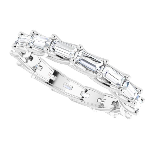 2.24 ct. Straight Baguette Diamond Eternity Band-VIRABYANI