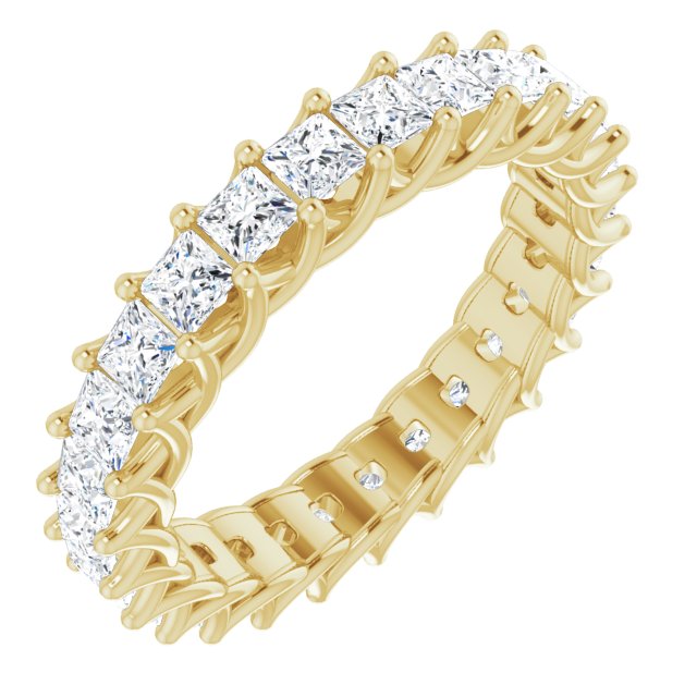 2.60 ct. Princess Diamond Trellis Eternity Band-VIRABYANI