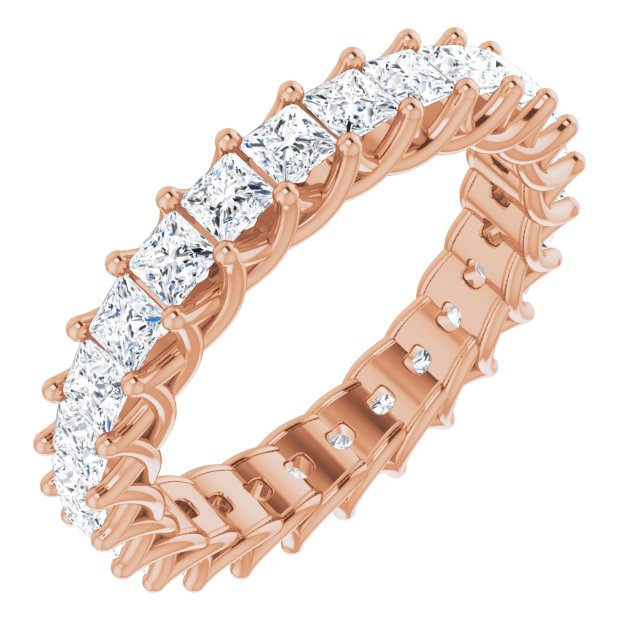 2.60 ct. Princess Diamond Trellis Eternity Band-VIRABYANI
