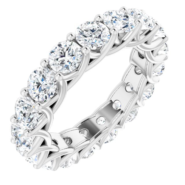 5.61 ct. Round Diamond Eternity Band-VIRABYANI