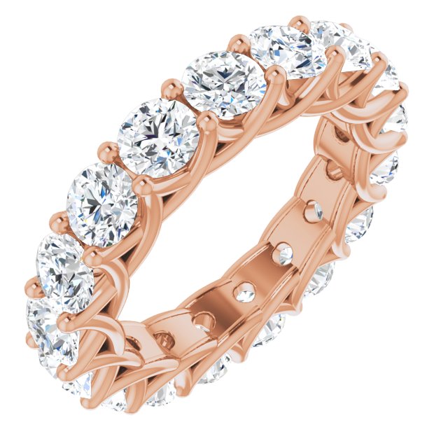 5.61 ct. Round Diamond Eternity Band-VIRABYANI