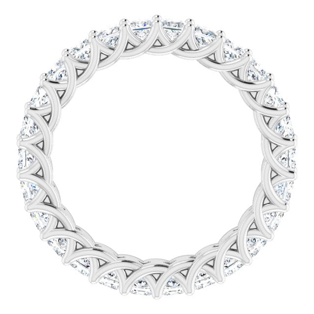2.60 ct. Princess Diamond Trellis Eternity Band-VIRABYANI