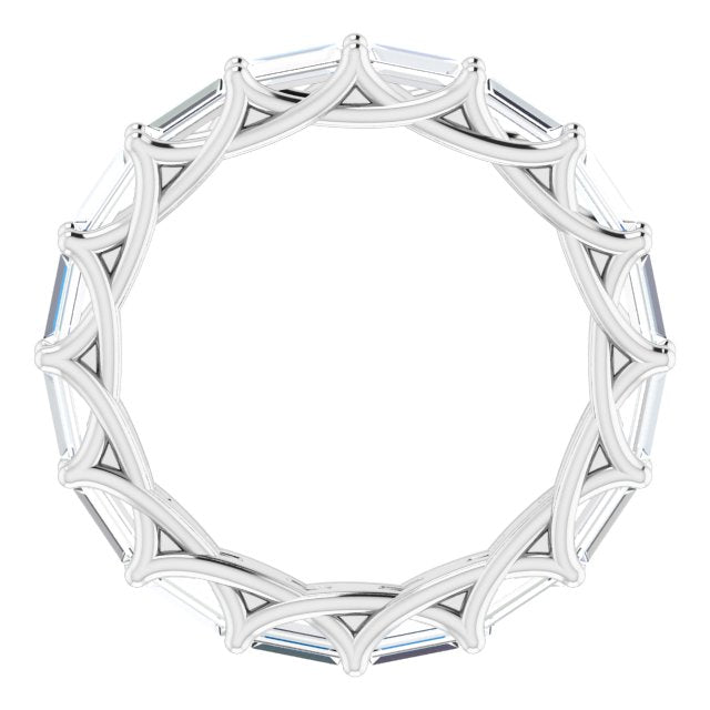 2.24 ct. Straight Baguette Diamond Eternity Band-VIRABYANI