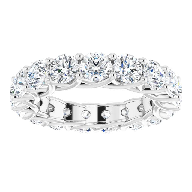 5.61 ct. Round Diamond Eternity Band-VIRABYANI