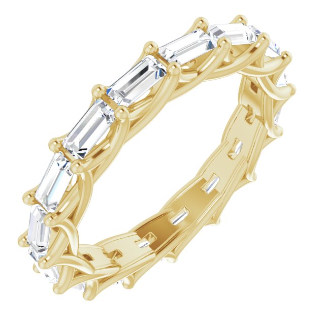 2.24 ct. Straight Baguette Diamond Eternity Band-VIRABYANI