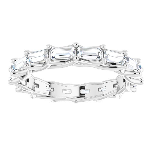 2.24 ct. Straight Baguette Diamond Eternity Band-VIRABYANI