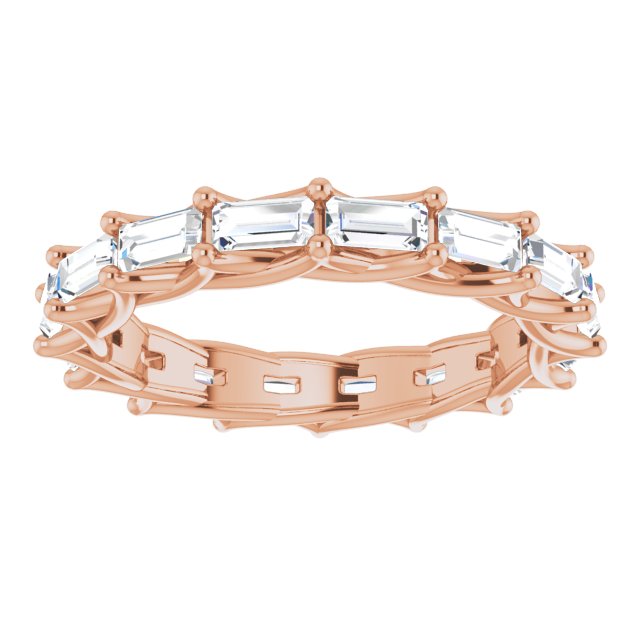 2.24 ct. Straight Baguette Diamond Eternity Band-VIRABYANI