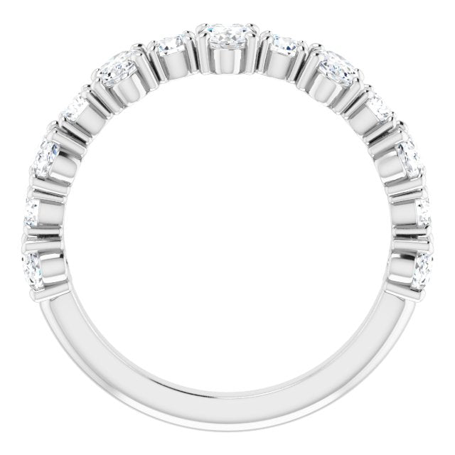 1.83 ct. Oval & Round Cut Diamond Wedding Band-VIRABYANI