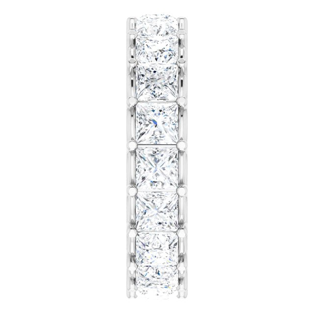 3.78 ct. Princess Diamond Double Trellis Eternity Band-VIRABYANI