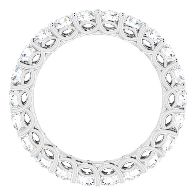 2.20 ct. Round Diamond Eternity Band-in 14K/18K White, Yellow, Rose Gold and Platinum - Christmas Jewelry Gift -VIRABYANI