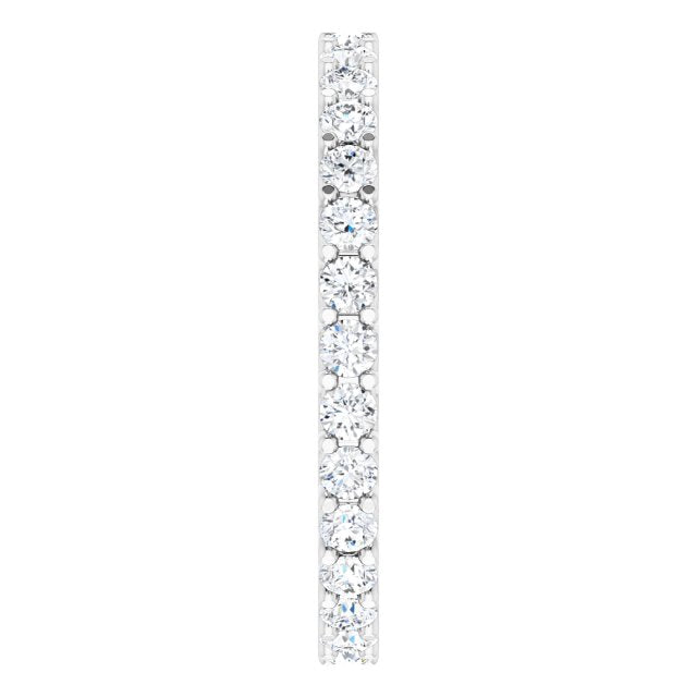 0.90 ct. Round Diamond Eternity Band Trellis Setting-VIRABYANI