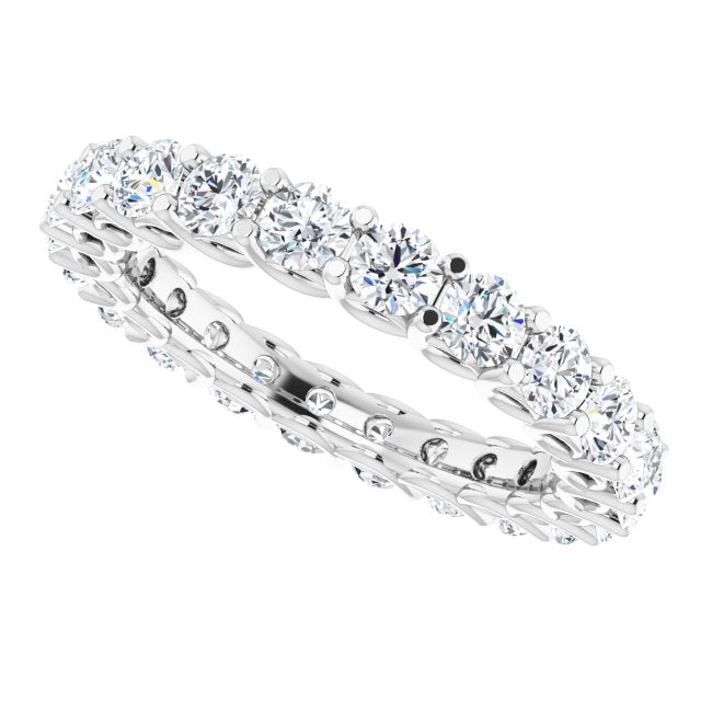 2.20 ct. Round Diamond Eternity Band-VIRABYANI