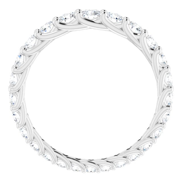 1.35 ct. Round Diamond Eternity Band Graduating Diamond Ring-VIRABYANI
