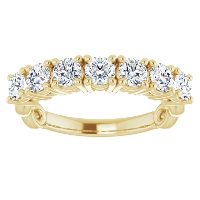 1.00 ct. Round Cut Diamond Wedding Band-in 14K/18K White, Yellow, Rose Gold and Platinum - Christmas Jewelry Gift -VIRABYANI