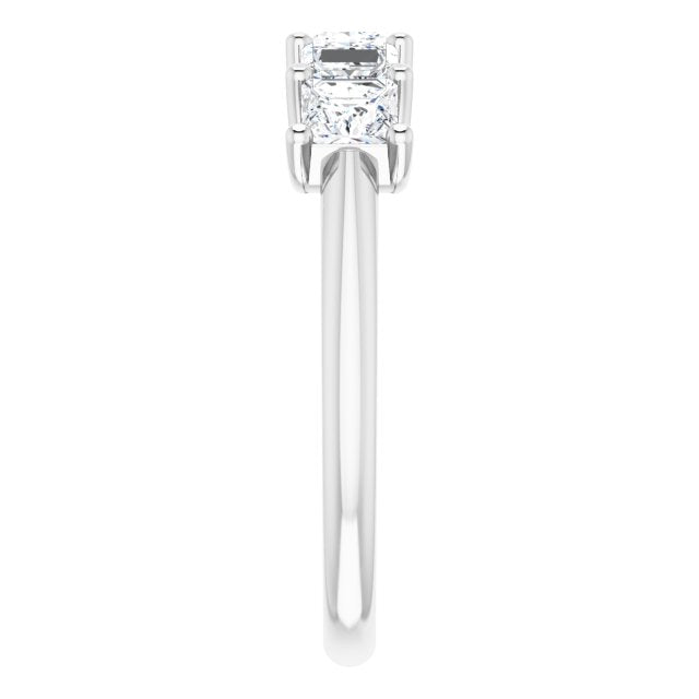 1.45 ct. Princess Cut Diamond Wedding Band-in 14K/18K White, Yellow, Rose Gold and Platinum - Christmas Jewelry Gift -VIRABYANI