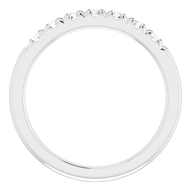 0.37 ct. Round Cut Diamond Wedding Band-VIRABYANI