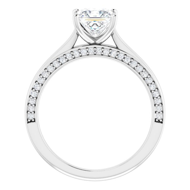 Princess Diamond Solitaire Engagement Ring-VIRABYANI