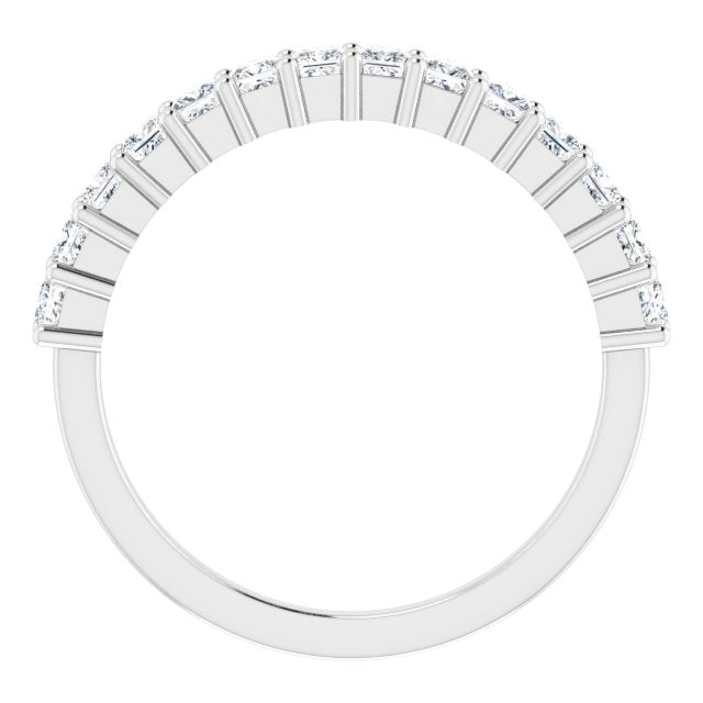 0.84 ct. Shared Prong Princess Cut Diamond Wedding Band-VIRABYANI