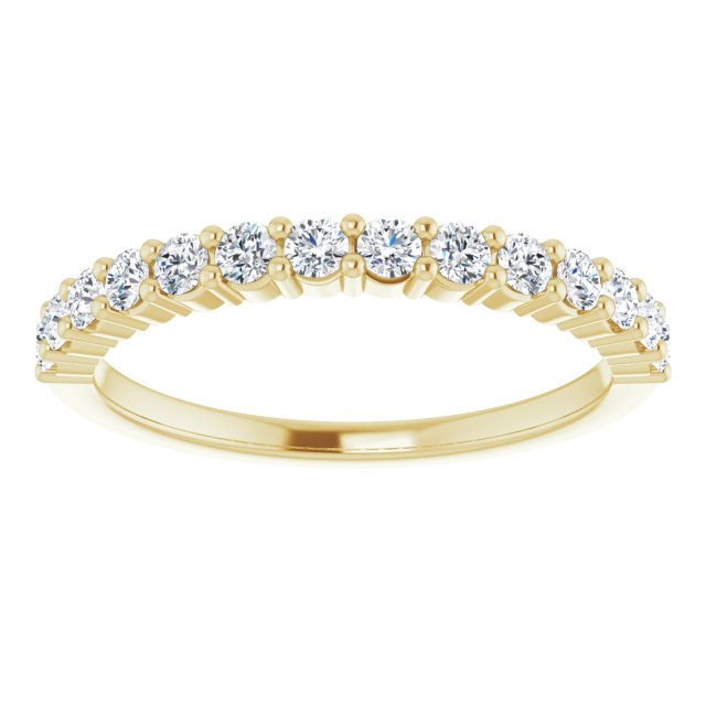 0.37 ct. Round Cut Diamond Wedding Band-VIRABYANI