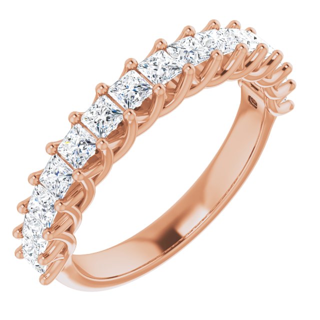 1.20 ct. Princess Cut Diamond Wedding Band-in 14K/18K White, Yellow, Rose Gold and Platinum - Christmas Jewelry Gift -VIRABYANI