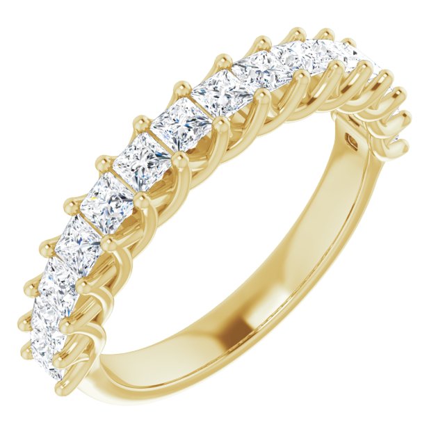 1.20 ct. Princess Cut Diamond Wedding Band-in 14K/18K White, Yellow, Rose Gold and Platinum - Christmas Jewelry Gift -VIRABYANI