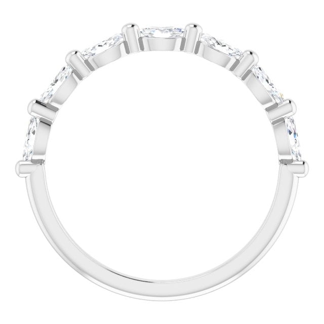 0.70 ct. East West Set Marquise Diamond Shared Prong Wedding Band-VIRABYANI