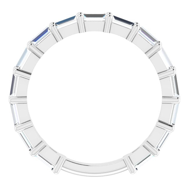 1.25 ct. Straight Baguette Cut Diamond Wedding Band-VIRABYANI