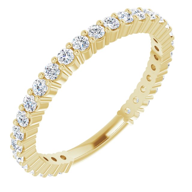 0.50 ct. Round Cut Diamond Delicate Stackable Wedding Band-VIRABYANI