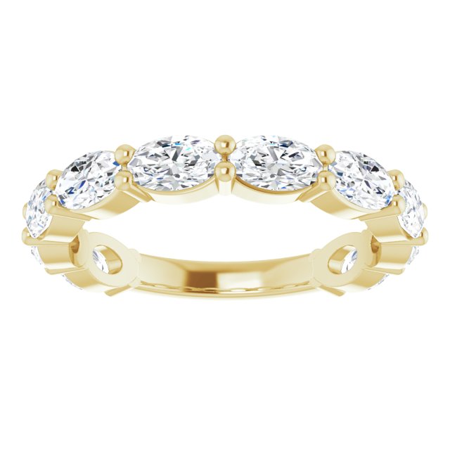 2.21 ct. Oval Cut Diamond Wedding Band-VIRABYANI