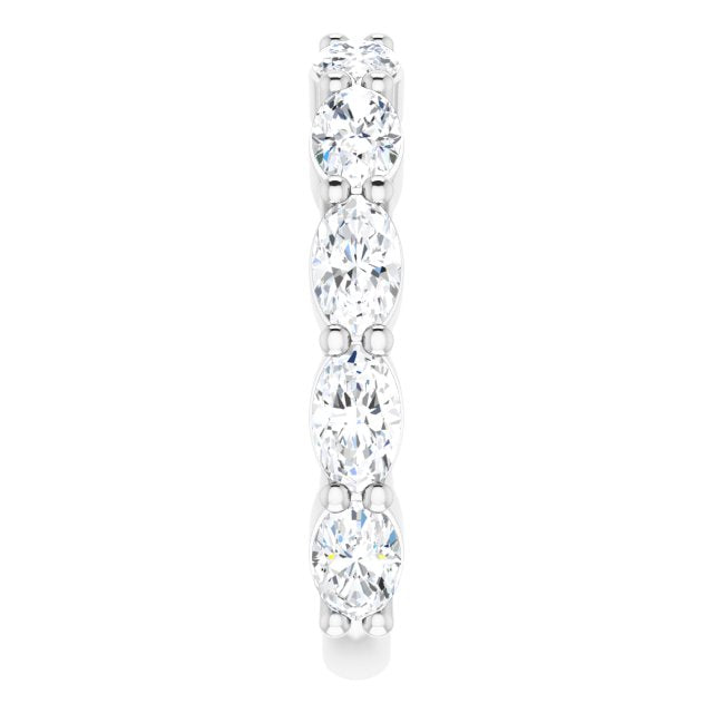 2.21 ct. Oval Cut Diamond Wedding Band-in 14K/18K White, Yellow, Rose Gold and Platinum - Christmas Jewelry Gift -VIRABYANI