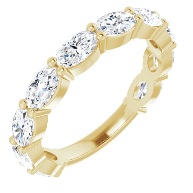 2.21 ct. Oval Cut Diamond Wedding Band-VIRABYANI